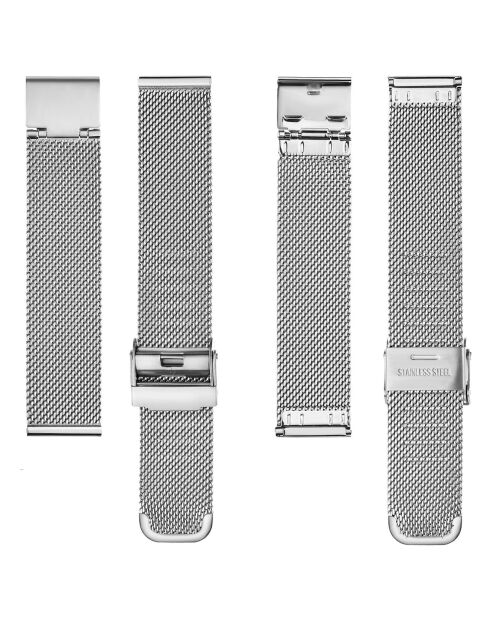 Montre Homme en Acier Emmen argentée