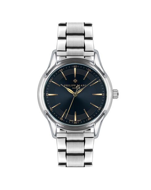 Montre Homme en Acier Emmen argentée