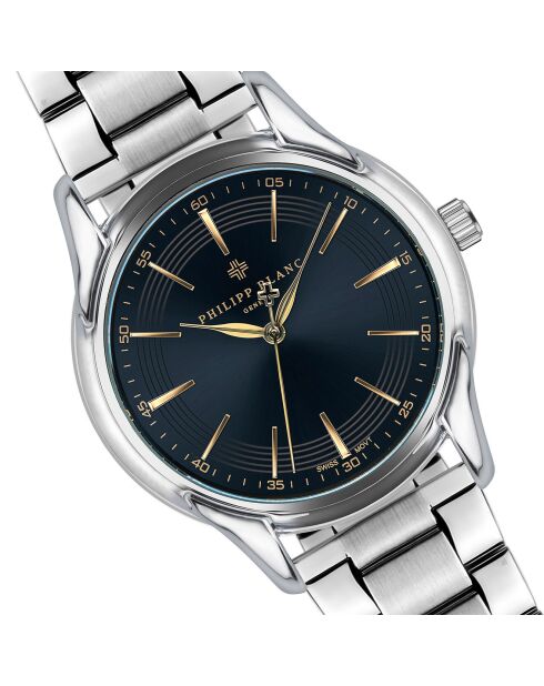 Montre Homme en Acier Emmen argentée