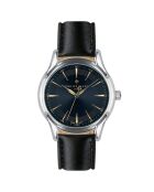Montre Homme en Cuir Emmen noire