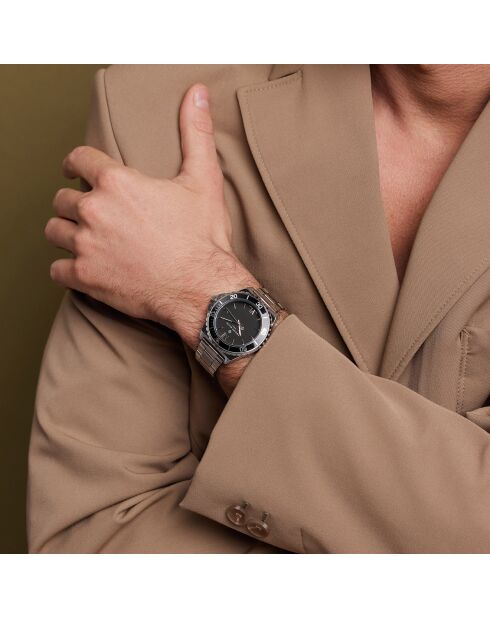 Montre Homme en Acier Wettingen argentée