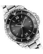 Zilverkleurig stalen horloge van Wettingen voor heren