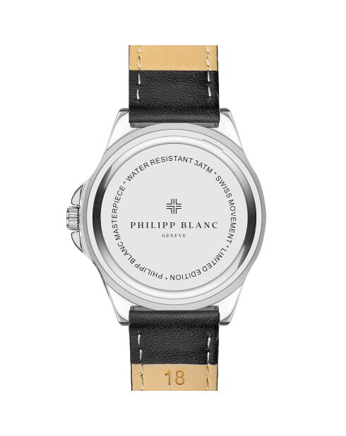 Montre Homme en Cuir Wettingen noire