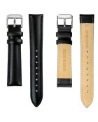 Orologio da uomo in pelle nera Wettingen