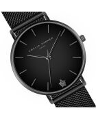 Set Montre Femme & Bracelet Jet en Acier noir