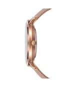 Set Montre Femme 2 Bracelets Grand en Acier rose doré/noir