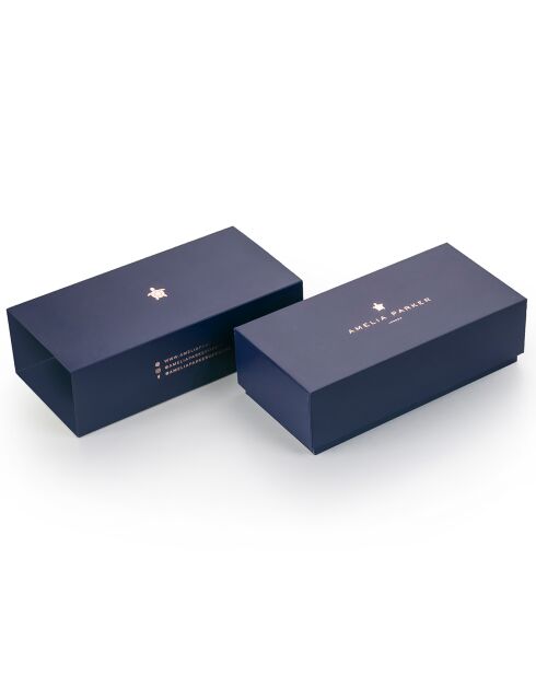 Set Montre Femme 2 Bracelets Capsule en Acier & Cuir argenté/blanc