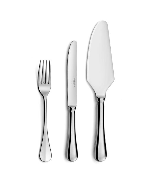 Service entrée, fromage & dessert Héritage - 13 pièces gris