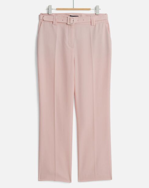 Pantalon en Lin mélangé Lonni rose pâle