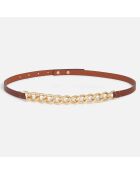 Ceinture en Cuir Vanessa camel