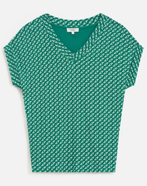 T-Shirt Tama imprimé graphique chlorophylle