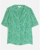 Blouse Carla1 imprimée chlorophylle