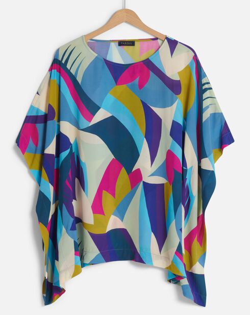 Blouse oversize Samuel imprimée multicolore