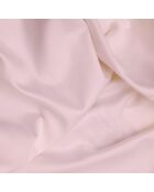 Parure housse de couette en satin de coton rose clair