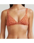 Haut de maillot de bain Girafe marron