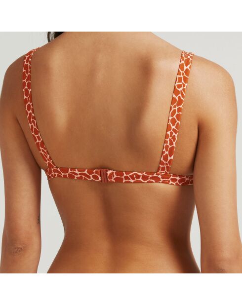 Haut de maillot de bain Girafe marron
