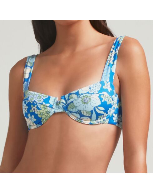 Haut de bikini Balconette Sorrento bleu