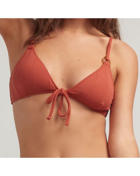 Haut de bikini Lace marron