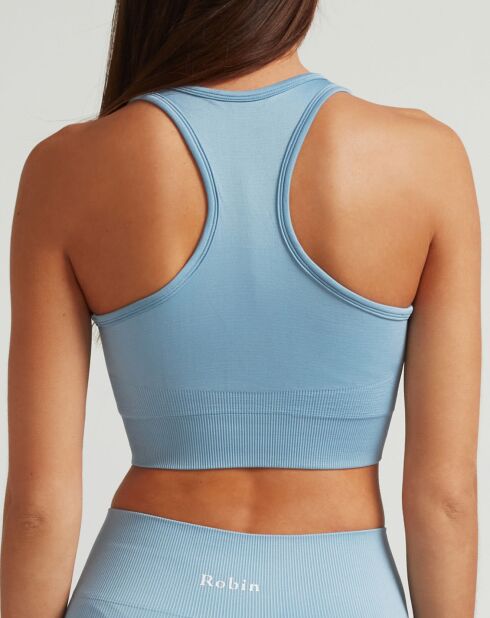 Top de sport bleu