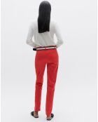 Pantalon chino Adelmo rouge clair