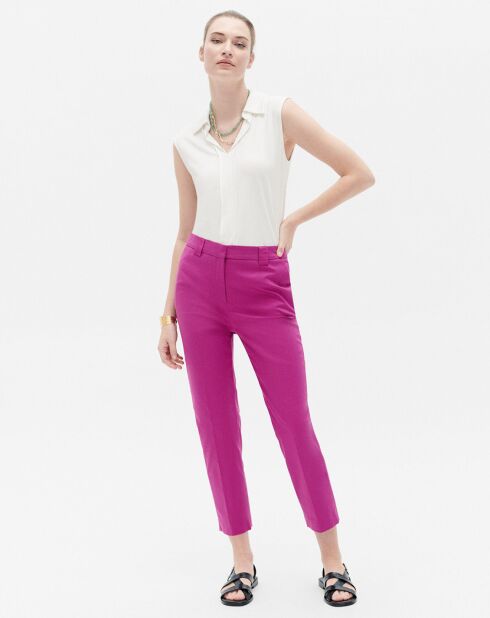 Pantalon cigarette Bobby violine
