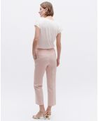 Pantalon en Lin mélangé Lonni rose pâle