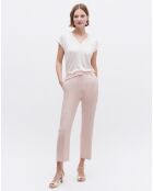 Pantalon en Lin mélangé Lonni rose pâle