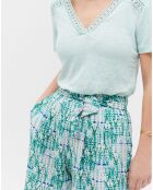 Short Maelo tie & dye vert emeraude