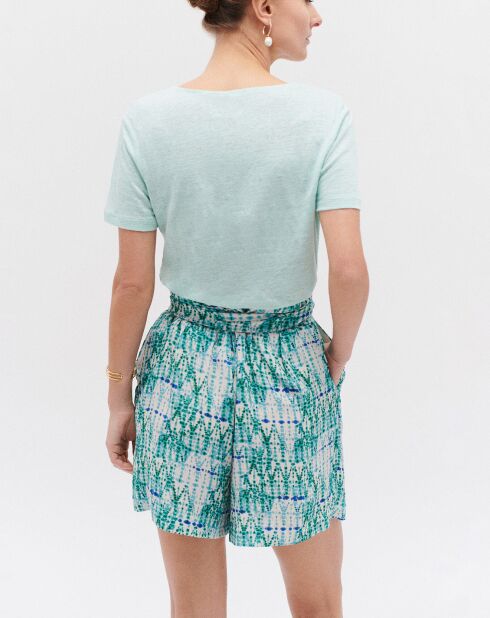 Short Maelo tie & dye vert emeraude