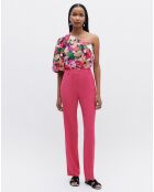 Pantalon droit Clément fuchsia