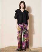 Pantalon Samira ikat noir