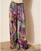 Pantalon Samira ikat noir