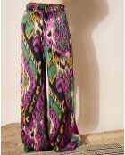 Pantalon Samira ikat noir
