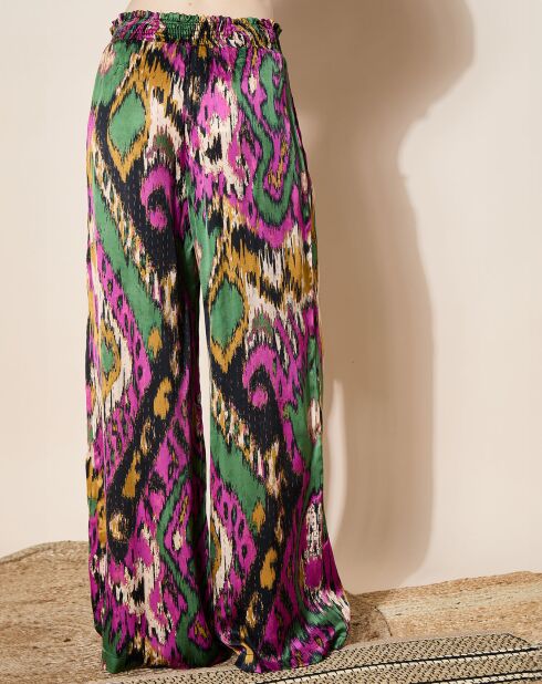 Pantalon Samira ikat noir