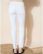 Jean en Coton Bio Lslim blanc