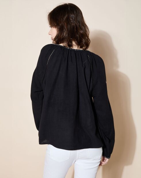 Top en Coton Bio Rosmedina noir