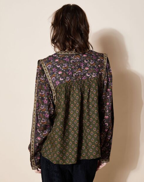 Khakifarbenes Top aus Glyfada aus Wollmischung