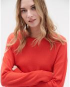 Pull 100% Laine Talia rouge clair