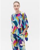 Blouse oversize Samuel imprimée multicolore