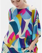 Blouse oversize Samuel imprimée multicolore