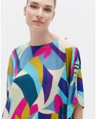 Blouse oversize Samuel imprimée multicolore