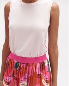 Jupe Cora Pop à fleurs fuchsia