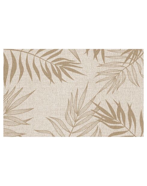 Tapis en vinyle d'intérieur/extérieur Nathifa sepia multicolore - 100x160x2.8 cm