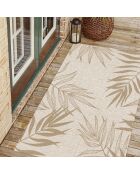 Tapis en vinyle d'intérieur/extérieur Nathifa sepia multicolore - 100x160x2.8 cm