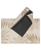 Tapis en vinyle d'intérieur/extérieur Nathifa sepia multicolore - 100x160x2.8 cm