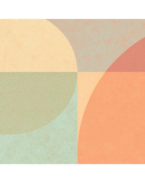 Tapis en vinyle d'intérieur/extérieur Palm Springs multicolore - 100x160x2.8 cm