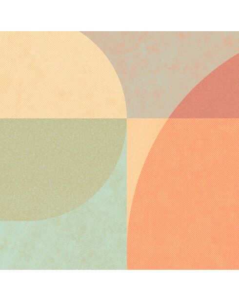 Tapis en vinyle d'intérieur/extérieur Palm Springs multicolore - 160x230x2.8 cm