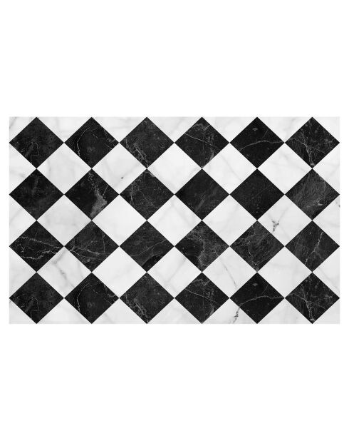 Tapis en vinyle d'intérieur/extérieur Gadir multicolore - 100x160x2.8 cm