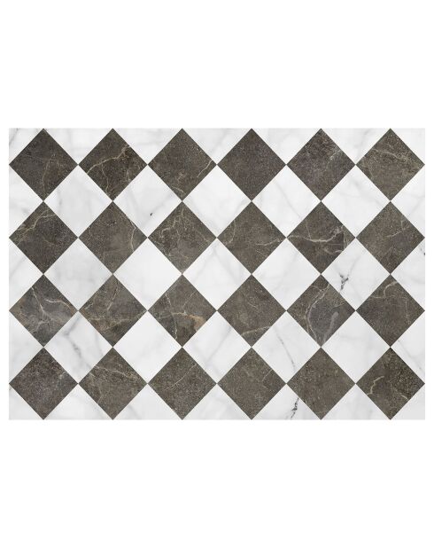 Tapis en vinyle d'intérieur/extérieur Gadir Chocolate multicolore - 140x200x2.8 cm