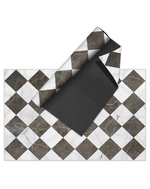 Tapis en vinyle d'intérieur/extérieur Gadir Chocolate multicolore - 140x200x2.8 cm
